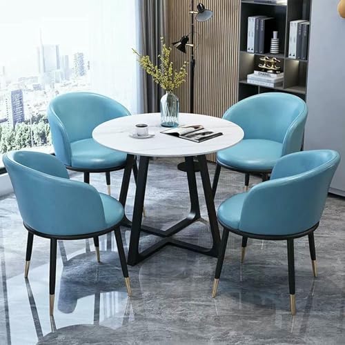 GFXYQPDNV Clubtisch für Büroempfangsräume, kleine Konferenz- und Verhandlungstisch-Sets für 4 Personen, rundes und 4er-Loungesessel-Set, platzsparende Möbeltische GFXYQPDNV Clubtisch für Büroempfangsräume, kleine Konferenz- und Verhandlungstisch-Sets für 4 Personen, rundes und 4er-Loungesessel-Set, platzsparende Möbeltische von GFXYQPDNV