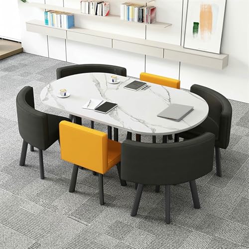 GFXYQPDNV Clubtisch für den Empfangsraum im Büro, platzsparender Kleiner Besprechungstisch, für das Wohnzimmer im Wohnzimmer, Balkon, Café, Pausenraum, Büro GFXYQPDNV Clubtisch für den Empfangsraum im Büro, platzsparender Kleiner Besprechungstisch, für das Wohnzimmer im Wohnzimmer, Balkon, Café, Pausenraum, Büro von GFXYQPDNV