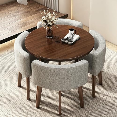 GFXYQPDNV Clubtisch- und Stuhlset für den Büroempfangsraum, Verhandlungstisch- und Stuhlset, Konferenzempfangstisch, für Zuhause, Wohnung mit 4 Stühlen GFXYQPDNV Clubtisch- und Stuhlset für den Büroempfangsraum, Verhandlungstisch- und Stuhlset, Konferenzempfangstisch, für Zuhause, Wohnung mit 4 Stühlen von GFXYQPDNV