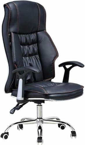 GFXYQPDNV Ergonomic Office Chair Faux Leder Computer Schreibtisch Stuhl Mit Einstellbarer Sitzhöhe 360 Grad Drehschirme Bequemer Stuhl Stuhl Für Konferenzraum Living Business von GFXYQPDNV