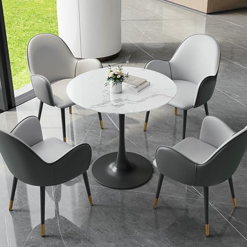 GFXYQPDNV Runder Esstisch und 4 Stühle, Büro-Empfangsraum-Clubtisch und Stuhl-Set, Verhandlungstisch und Stuhl, Business-Konferenzraum-Couchtisch GFXYQPDNV Runder Esstisch und 4 Stühle, Büro-Empfangsraum-Clubtisch und Stuhl-Set, Verhandlungstisch und Stuhl, Business-Konferenzraum-Couchtisch von GFXYQPDNV
