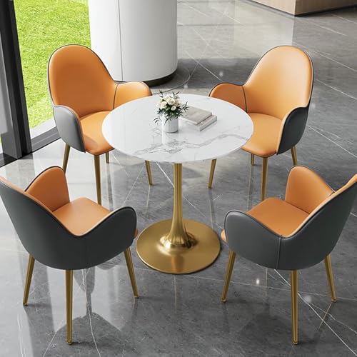 GFXYQPDNV Runder Esstisch und 4 Stühle, Büro-Empfangsraum-Clubtisch und Stuhl-Set, Verhandlungstisch und Stuhl, Business-Konferenzraum-Couchtisch GFXYQPDNV Runder Esstisch und 4 Stühle, Büro-Empfangsraum-Clubtisch und Stuhl-Set, Verhandlungstisch und Stuhl, Business-Konferenzraum-Couchtisch von GFXYQPDNV