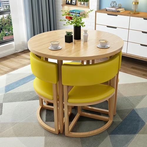 GFXYQPDNV Rundes Esstisch-Set, Büro-Empfangsraum-Club und Stuhl, einfacher Kaffee-Konferenztisch, Geschäftsverhandlungen, sparen Platz GFXYQPDNV Rundes Esstisch-Set, Büro-Empfangsraum-Club und Stuhl, einfacher Kaffee-Konferenztisch, Geschäftsverhandlungen, sparen Platz von GFXYQPDNV