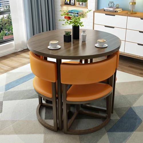 GFXYQPDNV Rundes Esstisch-Set, Büro-Empfangsraum-Club und Stuhl, einfacher Kaffee-Konferenztisch, Geschäftsverhandlungen, sparen Platz GFXYQPDNV Rundes Esstisch-Set, Büro-Empfangsraum-Club und Stuhl, einfacher Kaffee-Konferenztisch, Geschäftsverhandlungen, sparen Platz von GFXYQPDNV