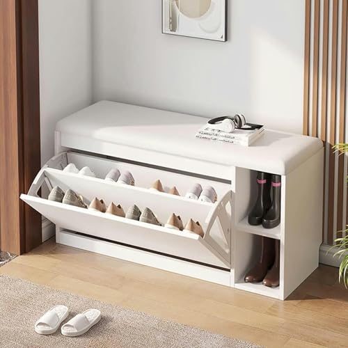 GFXYQPDNV Schuhbank aus Holz mit verstecktem Schuhregal, PU-Eingangsbereich, Schuhbank, Schuhschrank, moderner Eingangsbereich, Schuhschrank, Mehrzweck-Schuhschrank, 1 Stück GFXYQPDNV Schuhbank aus Holz mit verstecktem Schuhregal, PU-Eingangsbereich, Schuhbank, Schuhschrank, moderner Eingangsbereich, Schuhschrank, Mehrzweck-Schuhschrank, 1 Stück von GFXYQPDNV