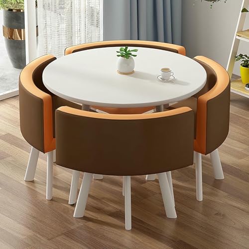 GFXYQPDNV Tisch- und Stuhlset für den Empfangsraum im Büro, rundes Esstischset, kleine runde Tische für Verkaufsbüros, Geschäfte, Besprechungen, Couchtisch für Geschäftskonferenzräume GFXYQPDNV Tisch- und Stuhlset für den Empfangsraum im Büro, rundes Esstischset, kleine runde Tische für Verkaufsbüros, Geschäfte, Besprechungen, Couchtisch für Geschäftskonferenzräume von GFXYQPDNV