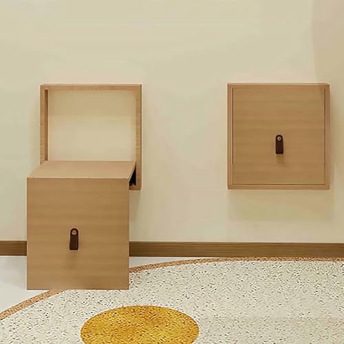 GFXYQPDNV Versteckter Wandsitz, Wandmontierter Schuhwechselhocker, Unsichtbarer Schuhwechselhocker, Platzsparend Zusammenklappbar, Wandbank für Den Hauseingangskorridor Flur von GFXYQPDNV