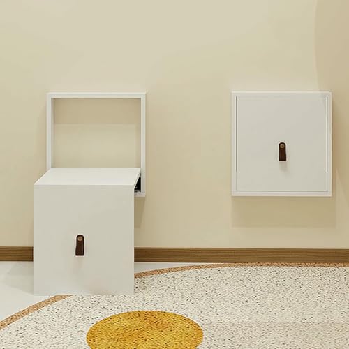GFXYQPDNV Versteckter Wandsitz, Wandmontierter Schuhwechselhocker, Unsichtbarer Schuhwechselhocker, Platzsparend Zusammenklappbar, Wandbank für Den Hauseingangskorridor Flur von GFXYQPDNV