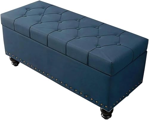 GFXYQPDNV Zusammenklappbarer rechteckiger Sofa-Hocker mit Stauraum und Klappdeckel, Schuhbank, Massivholzrahmen mit getufteter Oberseite, Schlafzimmer-Bett-End-Hocker, 1 Stück GFXYQPDNV Zusammenklappbarer rechteckiger Sofa-Hocker mit Stauraum und Klappdeckel, Schuhbank, Massivholzrahmen mit getufteter Oberseite, Schlafzimmer-Bett-End-Hocker, 1 Stück von GFXYQPDNV