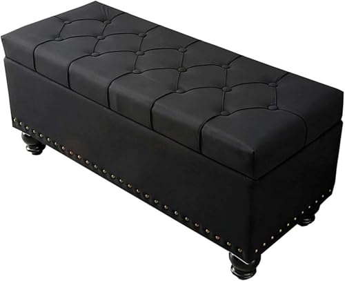 GFXYQPDNV Zusammenklappbarer rechteckiger Sofa-Hocker mit Stauraum und Klappdeckel, Schuhbank, Massivholzrahmen mit getufteter Oberseite, Schlafzimmer-Bett-End-Hocker, 1 Stück GFXYQPDNV Zusammenklappbarer rechteckiger Sofa-Hocker mit Stauraum und Klappdeckel, Schuhbank, Massivholzrahmen mit getufteter Oberseite, Schlafzimmer-Bett-End-Hocker, 1 Stück von GFXYQPDNV