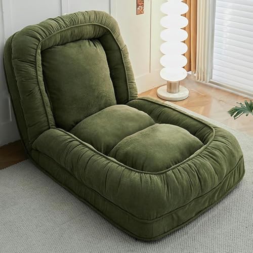 Lazy Sofa Couch Bett mit 6 Positionen verstellbarer Rückenlehne – faltbares Tatami großes menschliches Hundebett für Schlafzimmer Büro – 177,8 x 94 x 25,4 cm Klappmatratze Sofa – menschenorientiertes von GFXYQPDNV