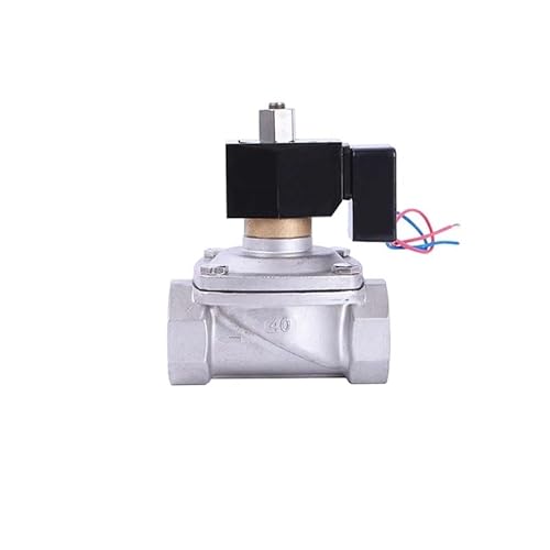 1-1/2" Normally Open Solenoid Valve With LED Power Indicator 24V 12V 220V 110V Stainless Steel Non Solenoid Valve(BSP_230VAC_VITON-SEAL) von GGDBJKUI