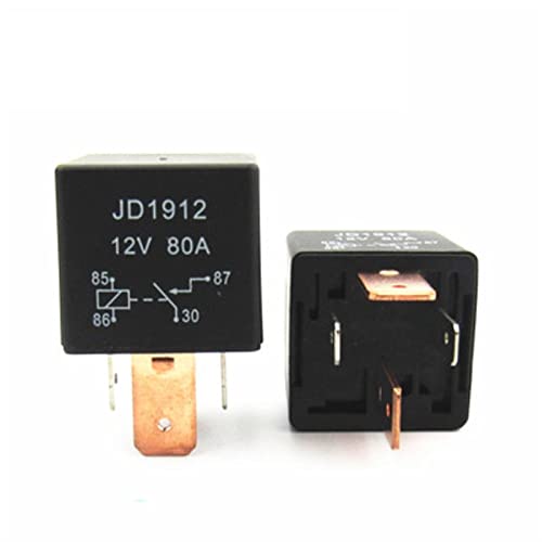 10 Stück Auto Relais 4 Fuß JD1912 12V 80A Start/Licht/Lüfter/Klimaanlage von GGDBJKUI