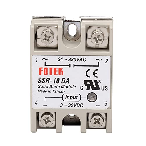 10 Stück Halbleiterrelais SSR-10DA 25DA 40DA 50DA 60DA 100DA Heizkörper 3-32V/DC bis 24-380V/AC SSR 40DA Industrie Fabrik Großhandel(SSR-80DA) von GGDBJKUI