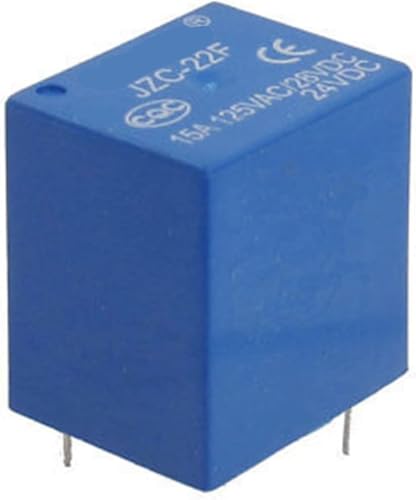 10 Stück JZC-22F DC 24 V Spule 5 Pin AC 125 V/15 A DC 28 V/15 A Leistungsrelais 10 Stück JZC-22F DC 24 V Spule 5 Pin AC 125 V/15 A DC 28 V/15 A Leistungsrelais von GGDBJKUI