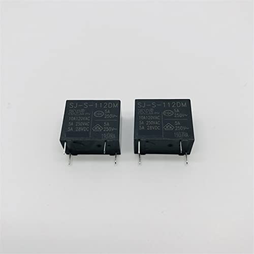 10 Teile/los Relais SJ-S-105DM SJ-S-112DM SJ-S-124DM SJS112DM SJ S 105DM 5VDC 12VDC 24VDC 5A 4PIN 250VAC (Größe: OneColor)(5V 12V 24V each 5pcs) von GGDBJKUI