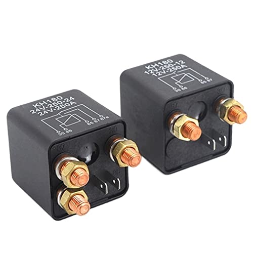 1Pcs Auto Relais 12V 24V 250A Kontinuierliche Typ High Power Motorrad Batterie Control Switch Terminal(250a5p,12V) von GGDBJKUI