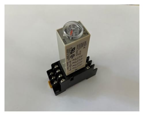1S~60Min H3Y-4 Power On Time Delay Relay Solid-State Timer 3Min 12V/24V/36V/110V/220V/380V 14 Pin with Base(0-3 Minute,AC110V) von GGDBJKUI