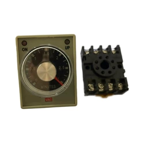 AH3-3 Time relay DC12V DC24V AC110V AC220V Delay Timer Time Relay with base 8Pin 1S 3S 6S 10S 30S 60S 6M 10M(60S,DC12V) von GGDBJKUI