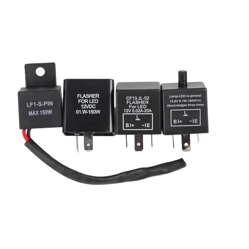 DC 12V Moto LED Turn Signal Flasher Relay Three Gear Frequency Motorcycle Adjustable Speed Flash Relay Accessaries CF13(Type B) von GGDBJKUI