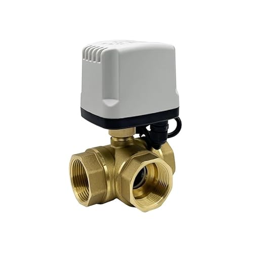 DN15 DN20 DN25 DN32 3 Way Brass IP65 Motorized Ball Valve 3-Wire 2 Control T Type Ball Valve(DN40,T TYPE_12VDC_CR02) von GGDBJKUI
