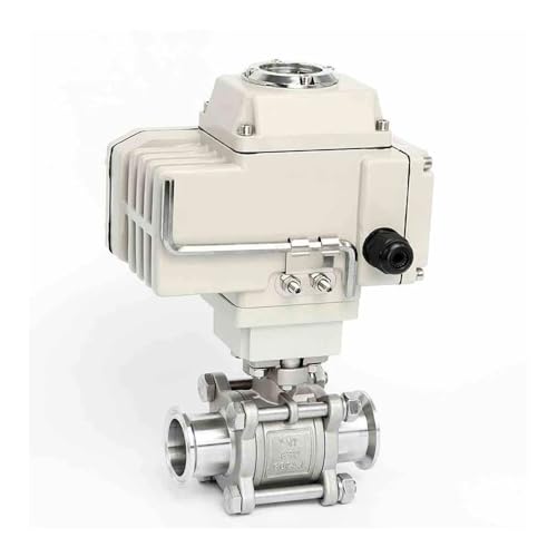 DN32 2 Way High Platform Ball Valve Φ38 Stainless Steel Tri-Clamp Ferrule Type Motorized Ball Valves 220V 24V(12VDC) von GGDBJKUI