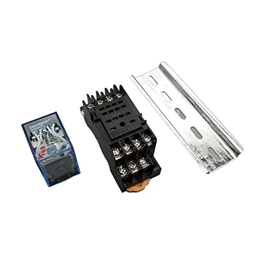 MY4P HH54P MY4NJ Relaisspule Allgemein DPDT Mini Elektromagnetischer Relaisschalter mit Sockel LED AC 110V 220V DC 12V 24V(AC 380V) von GGDBJKUI