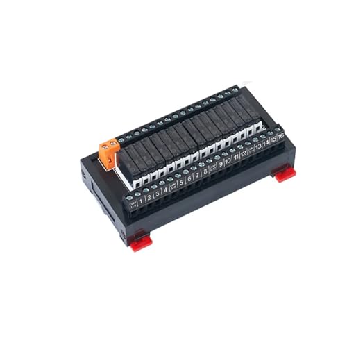 PLC output amplifier board DIN rail relay module module control board 6/8/12/16 road 5V12V24V NPN/PNP(5V DC,SK1610) von GGDBJKUI