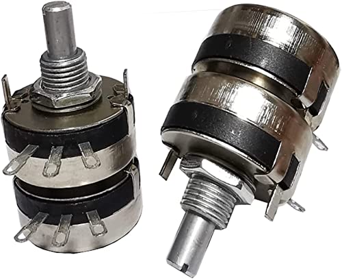 Relais 1 STÜCKE WTH118 2 W Doppelmembranpotentiometer Einkreiswiderstand 1K 2K2 4K7 10K 22K 47K 100K 220K 470K 1M Rücklaufwelle 20mm(1m) von GGDBJKUI