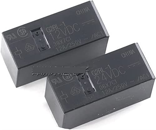 Relais 10PCS Leistungsrelais G2RL-1-12VDC 24VDC 5PIN 12A und G2RL-1-E-CN-12VDC 24VDC 8PIN 16A von GGDBJKUI