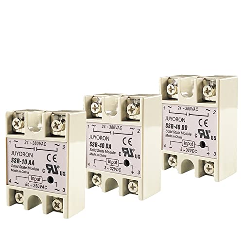 SSR-25DA SSR-40DA SSR-60DA SSR-25AA 40AA 40DD Halbleiterrelais SSR 10A 25A 40A 60A Modulrelais for PID-Temperaturregelung(Dd,SSR-100A) von GGDBJKUI