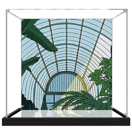 GGFFJ Acryl-Vitrine, transparente Modellschutz-Vitrinenbox (3 mm)(Inkjet Printing) von GGFFJ
