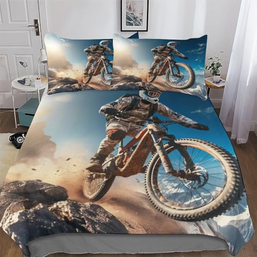 GGJJTT Mountainbike Bettwäsche-Set 2teilig Bettbezug Und Kissenbezug, Für Jungen Mädchen Schlafzimmer Mikrofaser Bettbezüge Bettgarnitur Single135x200cm GGJJTT Mountainbike Bettwäsche-Set 2teilig Bettbezug Und Kissenbezug, Für Jungen Mädchen Schlafzimmer Mikrofaser Bettbezüge Bettgarnitur Single135x200cm von GGJJTT