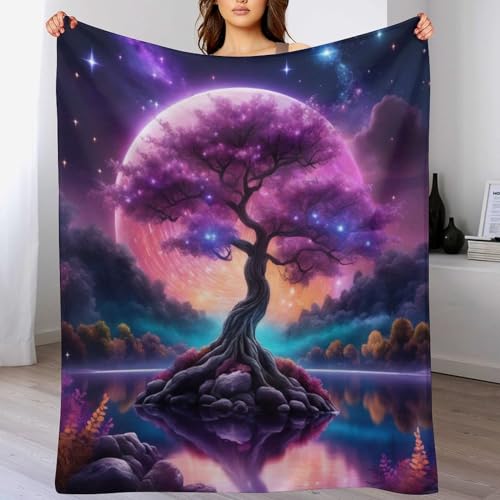 Weltbaum Decke Weich Wärme Gemütlich Flannel-Fleece Sofadecke Deckeldecke Wohndecke Oder Tagesdecke, Decken Für Couch 100×130cm Weltbaum Decke Weich Wärme Gemütlich Flannel-Fleece Sofadecke Deckeldecke Wohndecke Oder Tagesdecke, Decken Für Couch 100×130cm von GGJJTT