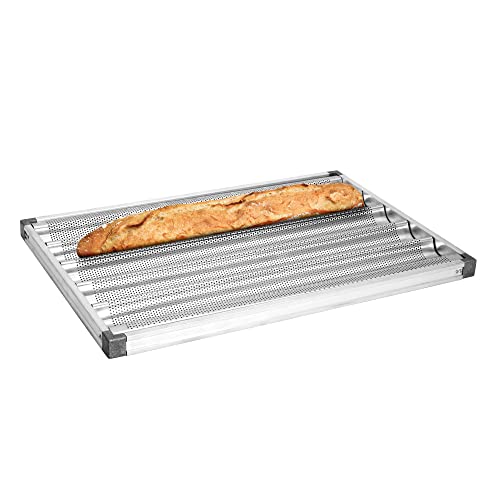 GGM Gastro | BABH546 | Baguetteblech - 40 x 60 cm - mit 5 Mulden von GGM Gastro