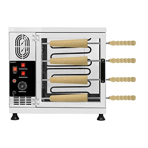 GGM Gastro | BSMNP16#BRG | Baumstriezel Maschine - 3,5kW - inkl. 16 geraden Backrollen von GGM Gastro