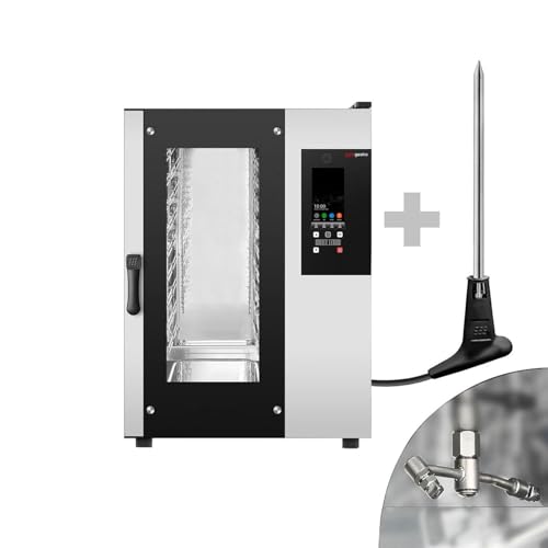 GGM Gastro | KB1011-TP#AWB | Kombidämpfer - Touch - 10x GN 1/1 - inkl. Waschsystem & Temperaturfühler von GGM Gastro