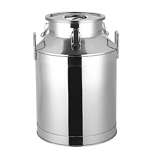 GGM Gastro | MKX25 | Milchkanne mit Deckel - Edelstahl - 25L von GGM Gastro