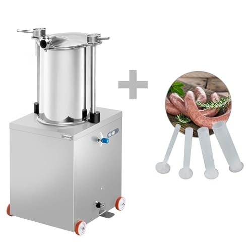 GGM Gastro | WFMHS50 | Hydraulischer Wurstfüller - 50 Liter - 560 Watt - Edelstahl von GGM Gastro