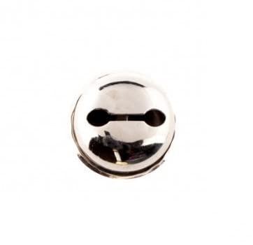 10x Glöckchen Glocke 25mm Schellen mit Öse (Silber) von ggm
