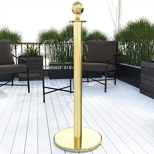 2er-Set ROYAL | Personenleitsystem | Kordel | Gold | Ständer Abgrenzungs Absperr Pfosten 2er-Set ROYAL | Personenleitsystem | Kordel | Gold | Ständer Abgrenzungs Absperr Pfosten von GGMMÖBEL