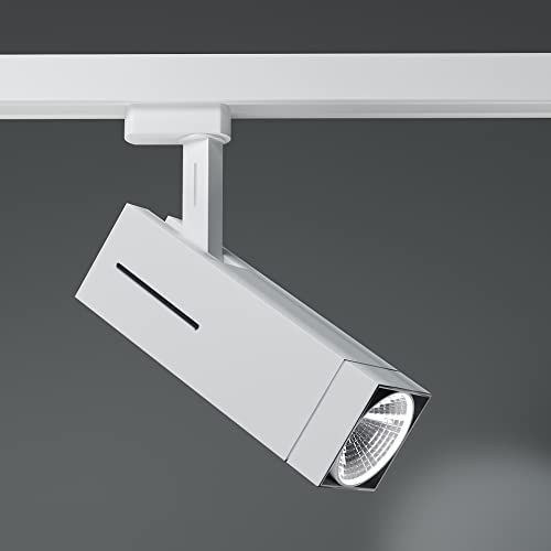 2er-Set TORONTO | LED Stromschienenstrahler | Weiß | 7W / 4000K | Neutralweiß | 3 Phasen | Schienenleuchte, Schienenlampe von GGMMÖBEL