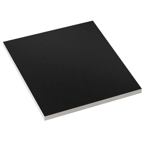 CALGARY | 10-er Set Deckenplatten | Schwarz Deckenpaneele | 59,5 x 59,5 cm | Dicke:12 mm | Oberfläche: mit Streulochungen | Mineralfaserplatte | Rasterdeckenplatten von GGMMÖBEL