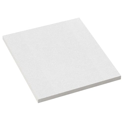 CALGARY | 10-er Set Deckenplatten | Weiß Deckenpaneele | 59,5 x 59,5 cm | Dicke 15 mm | Oberfläche: Glasfaser | Mineralfaserplatte | Rasterdeckenplatten von GGMMÖBEL