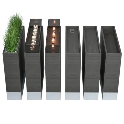 GGMMÖBEL Bali | Bistro Raumtrenner | L80xH107cm | Teiler Gastro Trennwand Sichtschutz von GGMMÖBEL