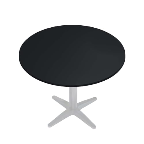 GGMMÖBEL COMPACT | Esstisch HPL Tischplatte | Ø60 cm | Schwarz | Perfekt für klappbare Gartentisch, Esstisch | Outdoor | Restaurant, Cafe, Bar von GGMMÖBEL