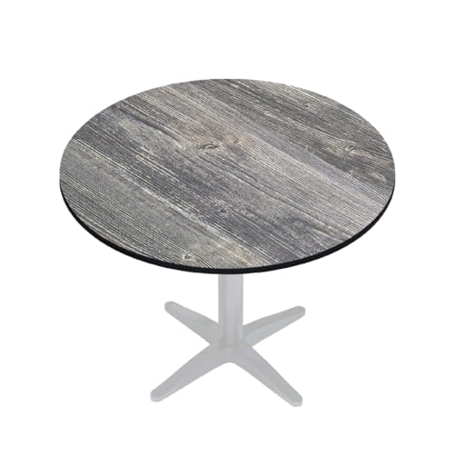 GGMMÖBEL COMPACT | Esstisch HPL Tischplatte | Ø60 cm | Rustikal Kiefer | Perfekt für klappbare Gartentisch, Esstisch | Outdoor | Restaurant, Cafe, Bar von GGMMÖBEL