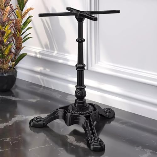 GGMMÖBEL Paris | Bistro Tischgestell | Schwarz | 3 Fuß: Ø 50 cm | Säule: 72 cm | Gusseisen | Gesamthöhe: 72cm | max: Ø60cm Tischplatte GGMMÖBEL Paris | Bistro Tischgestell | Schwarz | 3 Fuß: Ø 50 cm | Säule: 72 cm | Gusseisen | Gesamthöhe: 72cm | max: Ø60cm Tischplatte von GGMMÖBEL