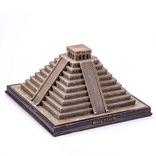 GGMWDSN Skulptur Deko, Maya Pyramid Simulation Kleine Ornamente, Architekturmodell Dekoration Ornamente, European Creative Home Crafts von GGMWDSN