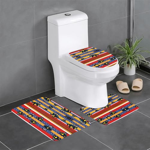 GGNKDL 3-teiliges Badezimmerteppich-Set mit Traktor-Muster, rutschfestes Badteppich-Set, leicht zu reinigen und zu pflegen, feuchtigkeitsblockierend und langlebig GGNKDL 3-teiliges Badezimmerteppich-Set mit Traktor-Muster, rutschfestes Badteppich-Set, leicht zu reinigen und zu pflegen, feuchtigkeitsblockierend und langlebig von GGNKDL